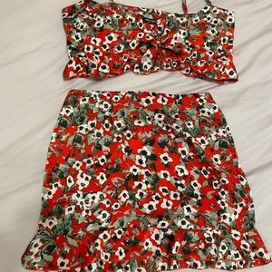 Nasty Gal - Two Piece Set - Skirt & Crop Top Size8